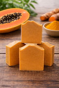 Papaya and Turmeric Glow Cold Process Soap